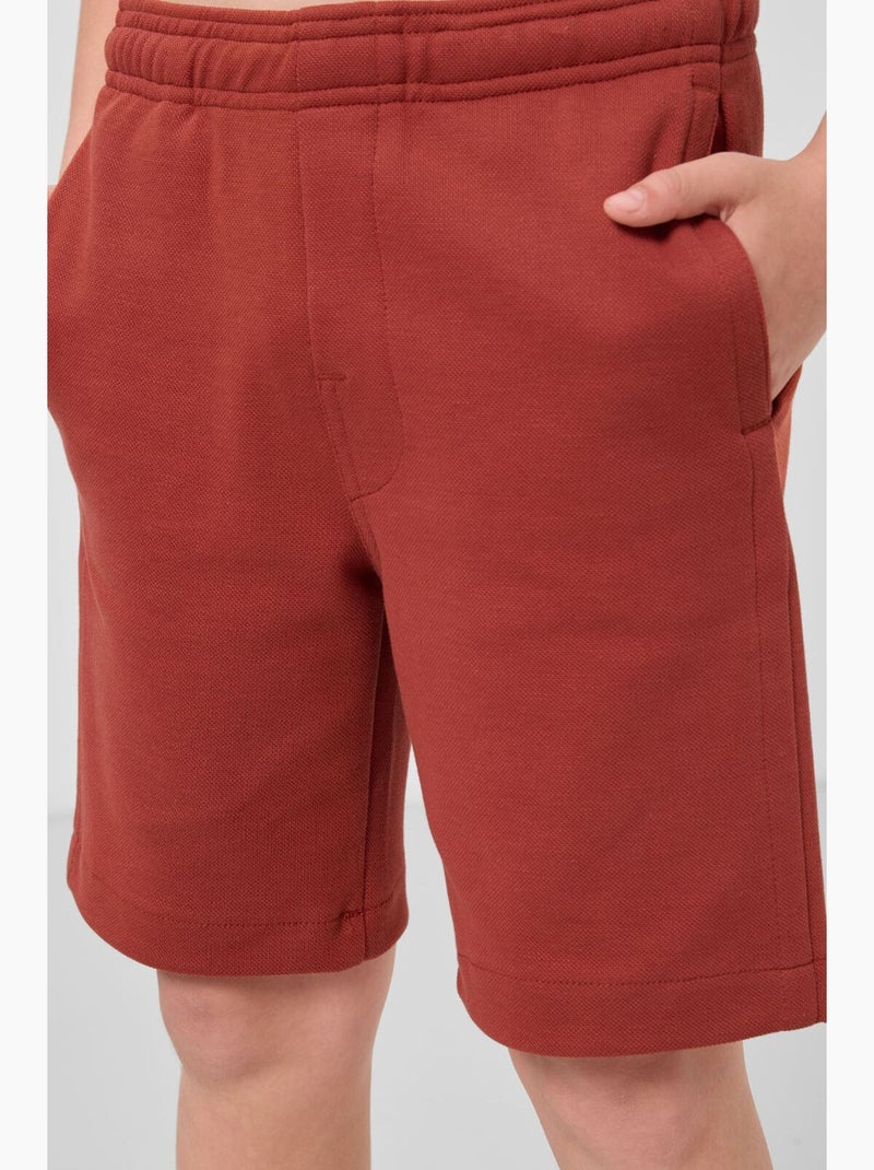 Short de mezcla de algodón tommy Terracota - Kiabi