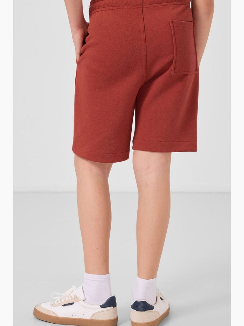 Short de mezcla de algodón tommy Terracota - Kiabi