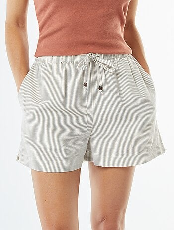 Short de mezcla de lino