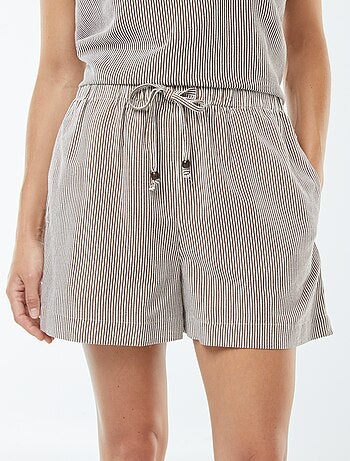 Short de mezcla de lino