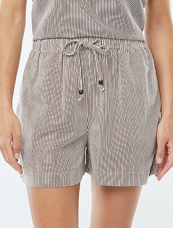 Short de mezcla de lino
