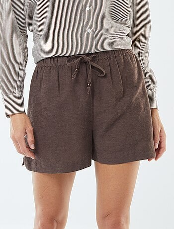 Short de mezcla de lino