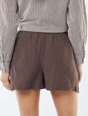Short de mezcla de lino