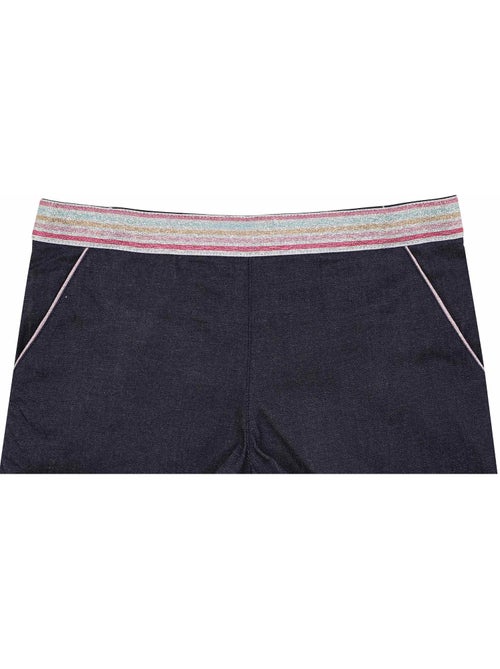 Short de Mezclilla Intertemporada para Niña | Cinturón con Brillos | POUPETTE - Kiabi