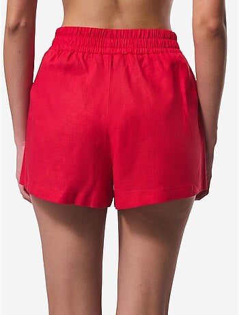 Short de mujer con cintura elástica de tiro medio penti