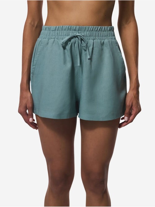 Short de mujer con cintura elástica y tiro medio penti - Kiabi Short de mujer con cintura elástica y tiro medio penti - Kiabi
