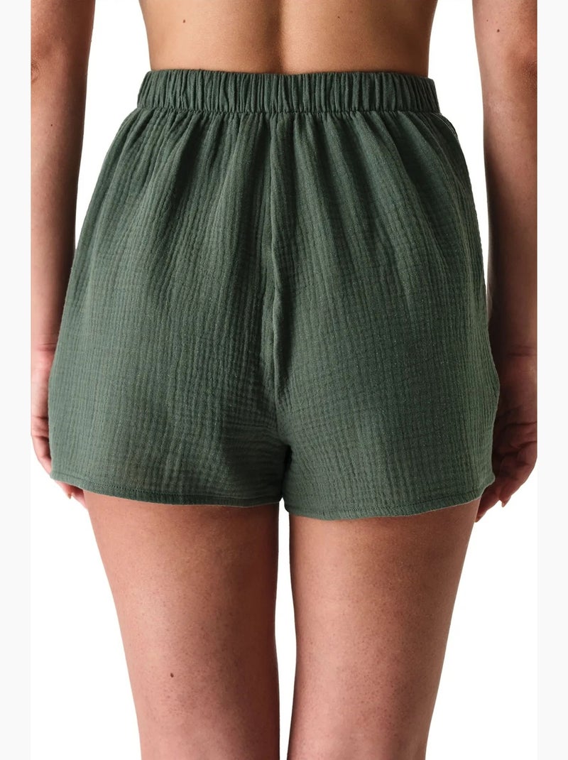 Short de mujer lessi trim penti Caqui - Kiabi