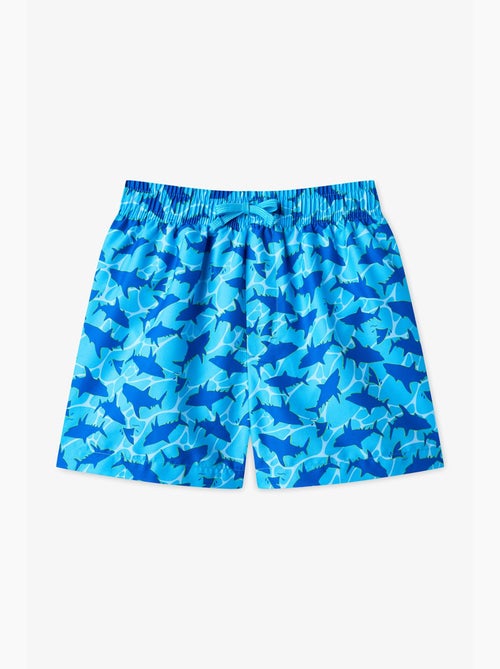 Short de niño con estampado de tiburón deep sea penti - Kiabi