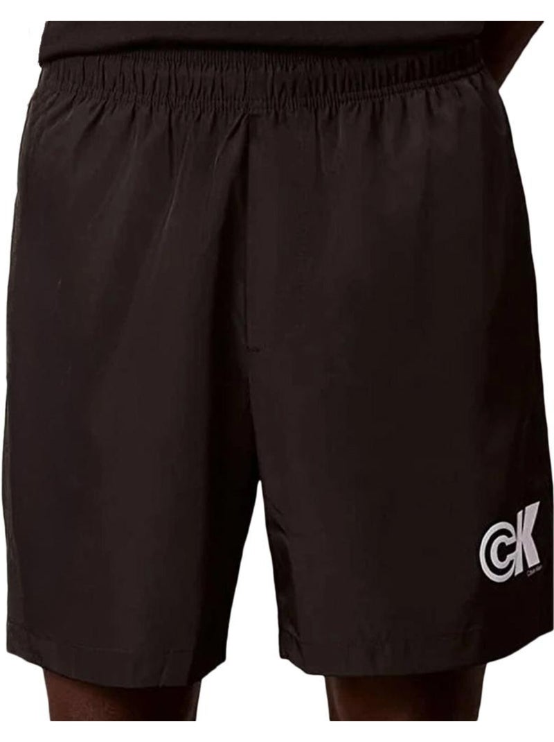 Short de Nylon Calvin Klein Jeans para Hombre con Logo y Cordón Ajustable Negro - Kiabi