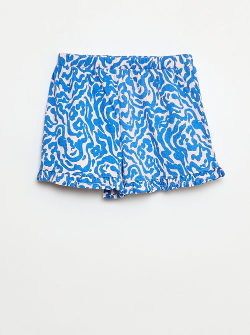 Short de punto arrugado - Kiabi