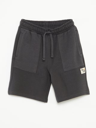 Short de punto de fantasía con 2 bolsillos