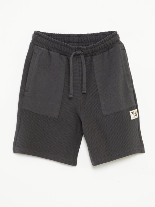 Short de punto de fantasía con 2 bolsillos - Kiabi