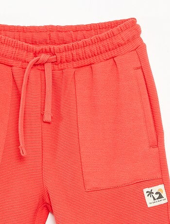Short de punto de fantasía con 2 bolsillos