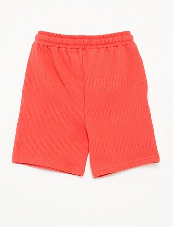 Short de punto de fantasía con 2 bolsillos