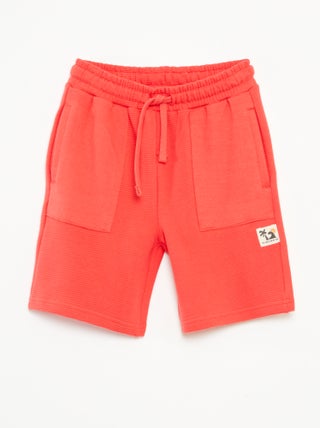 Short de punto de fantasía con 2 bolsillos
