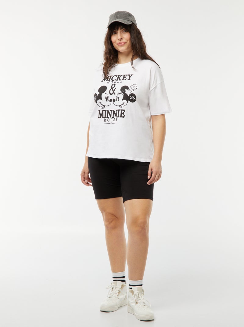 Short de punto elástico negro - Kiabi