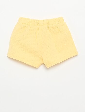 Short de punto jacquard con lazo