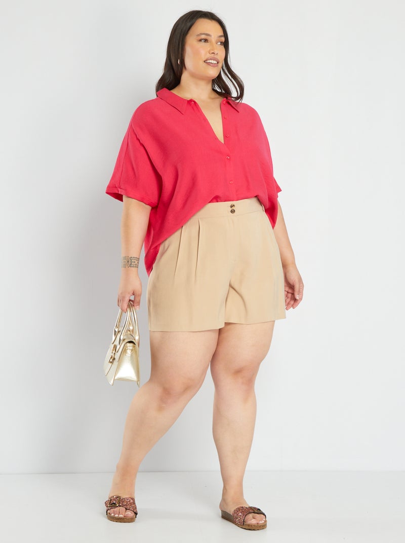 Short de sarga BEIGE - Kiabi