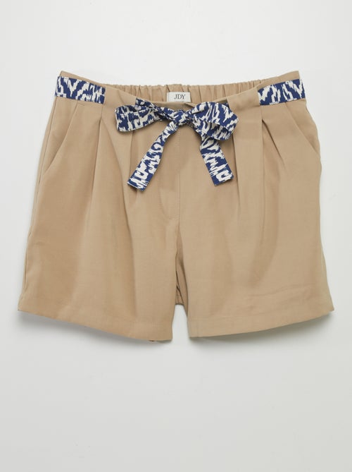 Short de sarga con cinturón estampado 'JDY' - Kiabi