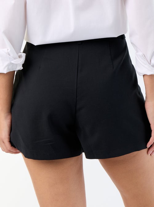 Short de sarga liso con 2 bolsillos - Kiabi
