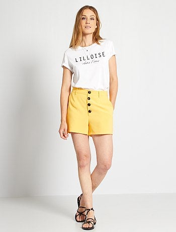 Bermudas de color blanco para mujer | FASHIOLA.es