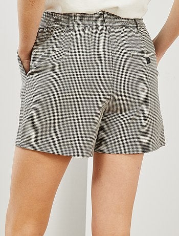 Short de talle alto con cinturón - Kiabi