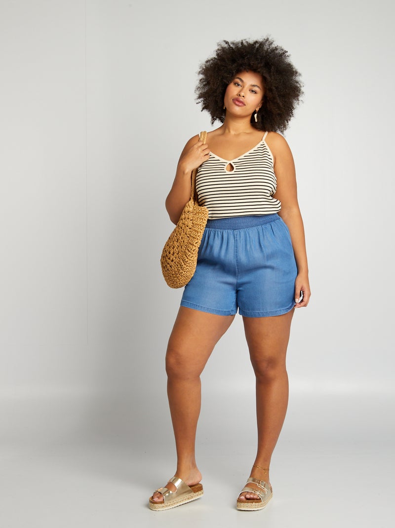Short de tencel AZUL - Kiabi