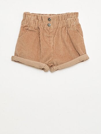 Pantalón corto de terciopelo