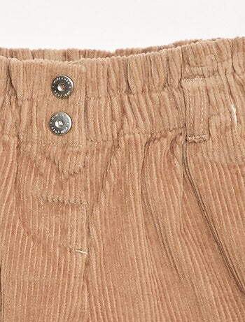 Pantalón corto de terciopelo