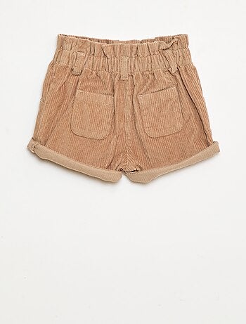 Pantalón corto de terciopelo