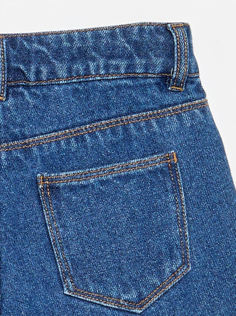 Short de vaquero "Stitch" Azul - Kiabi