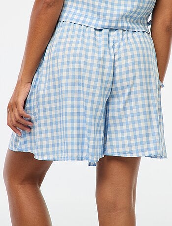 Short de vichy ligero
