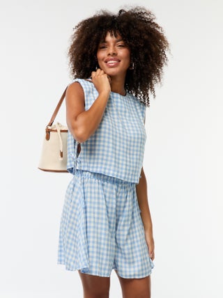 Short de vichy ligero