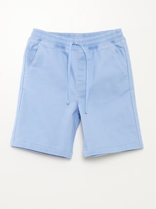 Short denim tricotado