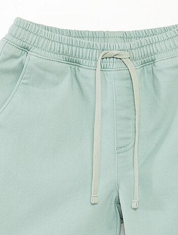 Short denim tricotado