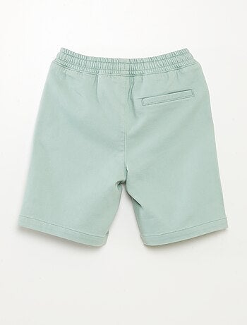 Short denim tricotado