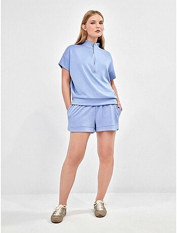 Short deportivo ajustable en tejido extra suave