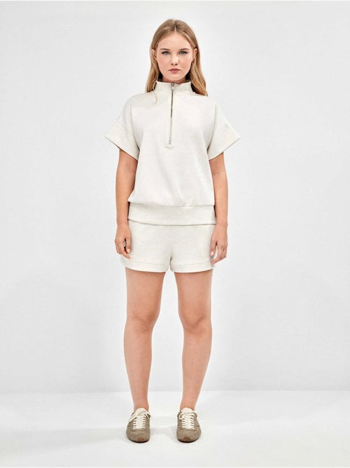 Short deportivo ajustable en tejido extra suave - Kiabi Short deportivo ajustable en tejido extra suave - Kiabi