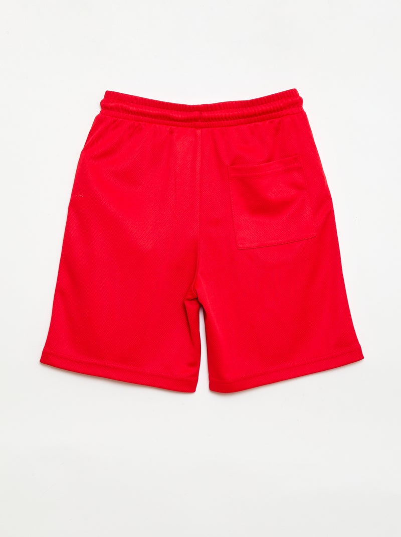 Short deportivo Brasil Rojo - Kiabi