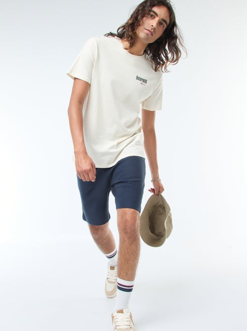 Short deportivo con bolsillos de punto - Kiabi