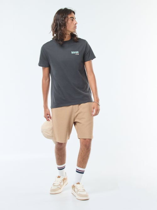 Short deportivo con bolsillos de punto - Kiabi