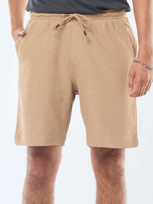 Short deportivo con bolsillos de punto - Kiabi