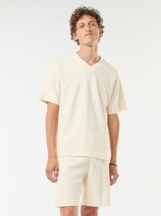 Short deportivo con bolsillos de punto