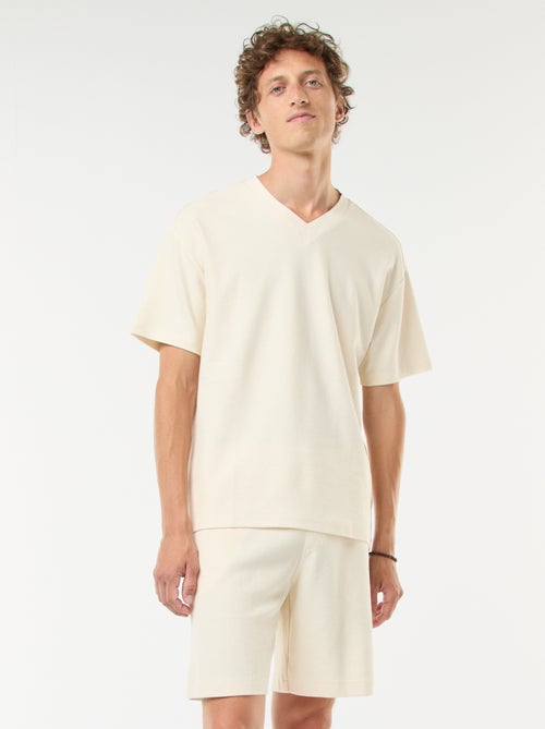 Short deportivo con bolsillos de punto - Kiabi