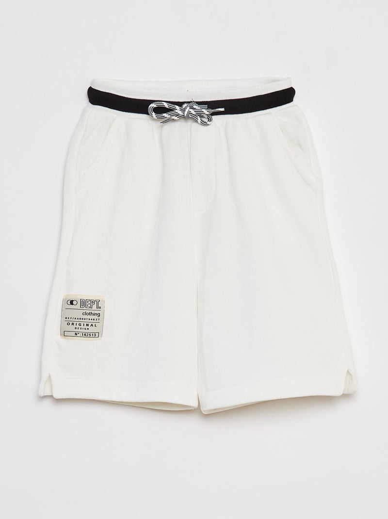 Short deportivo con cintura en contraste BEIGE - Kiabi