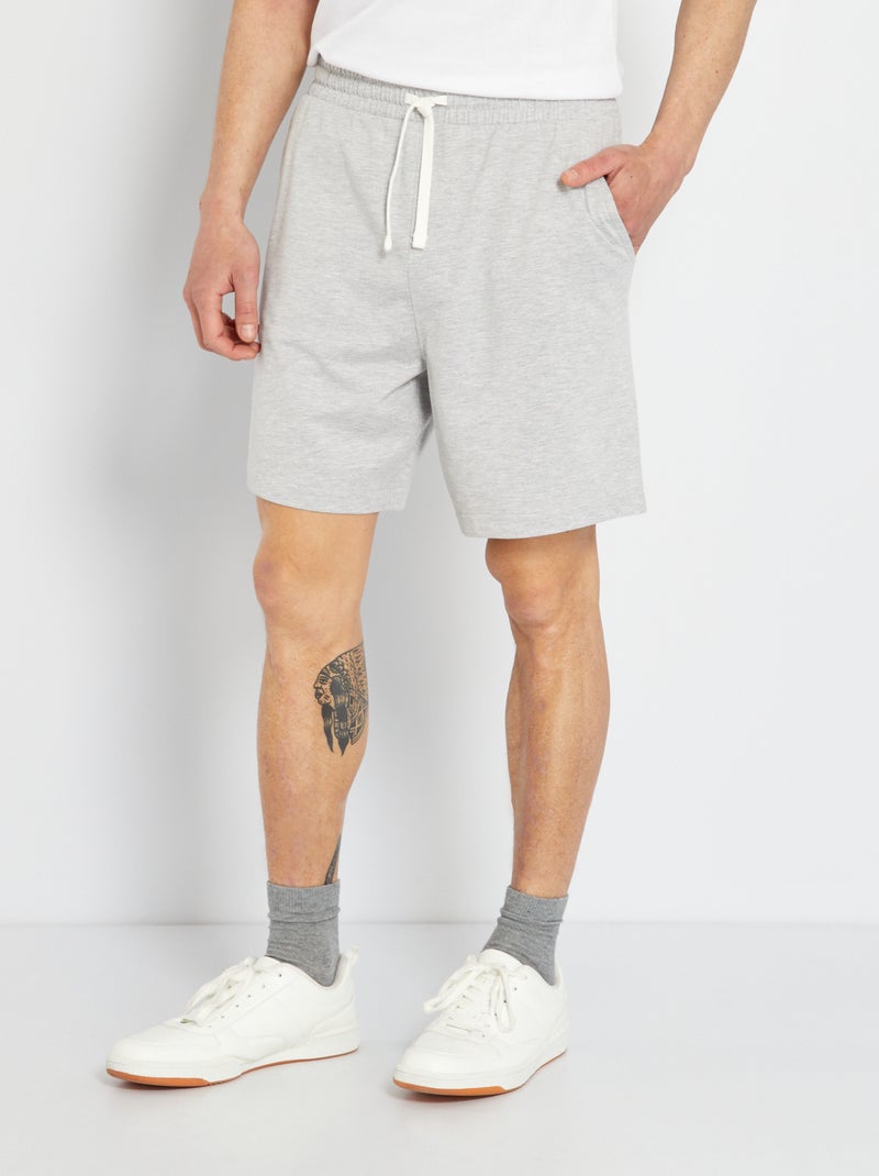 Short deportivo de felpa GRIS - Kiabi