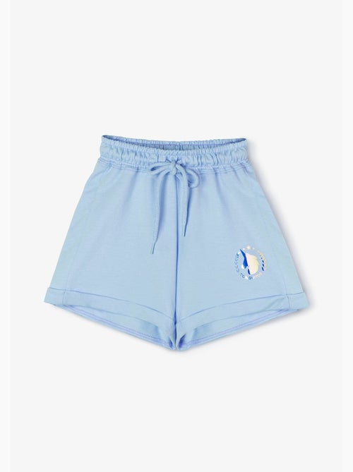 Short deportivo de niña en celeste - Kiabi
