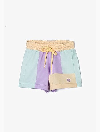 Short Deportivo De Niña En Multicolor