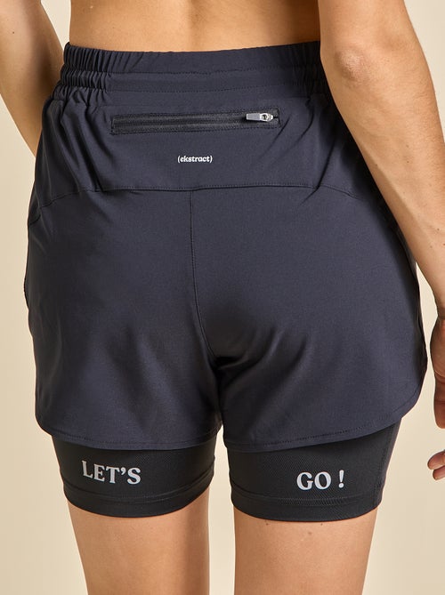 Short deportivo modelo 2 en 1 - (ekstract) - Kiabi