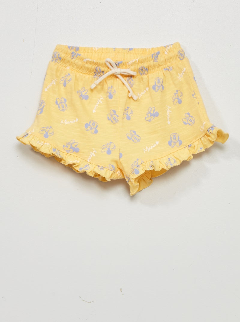 Short 'Disney' con volantes' AMARILLO - Kiabi
